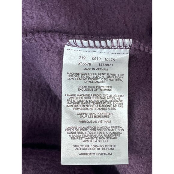 Columbia Womens Full-Zip Fleece Jacket Medium Purple Polyester - Picture 6 of 9